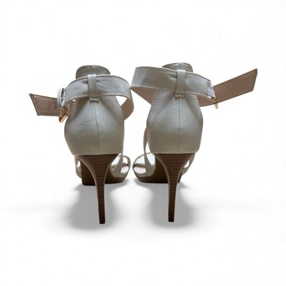 Tahari Desiray Strappy Heels White Sandals Size 8 | New Without Box - Picture 3 of 6